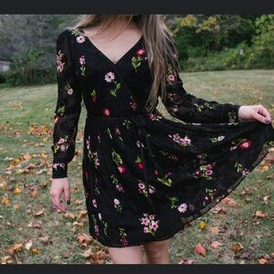 Kate Spade long sleeve floral dress